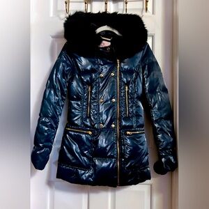 Brand new juicy couture glossy blue  jacket